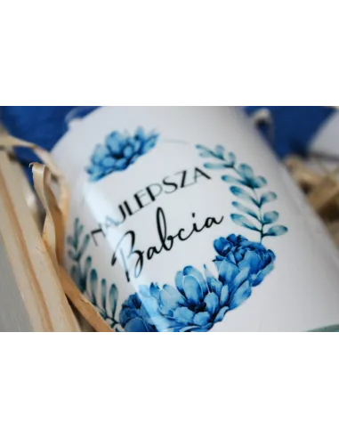 Zestaw prezentowy Prezent dla Babci i Dziadka - ręczniki z haftem + kubki