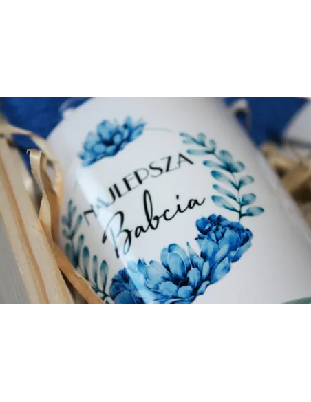 Zestaw prezentowy Prezent dla Babci i Dziadka - ręczniki z haftem + kubki