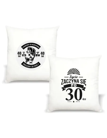 Poduszka z nadrukiem PREZENT na 30 URODZINY