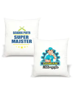 Poduszka z imieniem DZIADEK SUPER MAJSTER