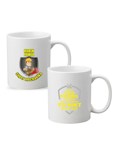 Kubek z nadrukiem PREZENT dla SUPER MECHANIKA