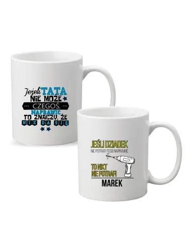 Kubek z nadrukiem napis PREZENT dla DZIADKA