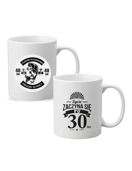 Kubek z nadrukiem napis PREZENT na 30 URODZINY