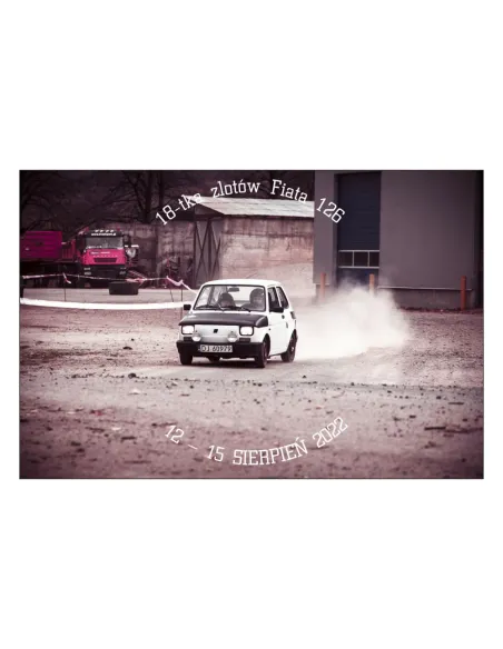 Magnesy na lodówkę - 18-TKA ZLOTÓW FIATA 126 - drukarnia, hurtownia, producent magnesów na lodówkę - druktur.com