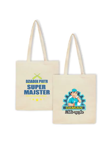 Eko Torba z imieniem DZIADEK SUPER MAJSTER