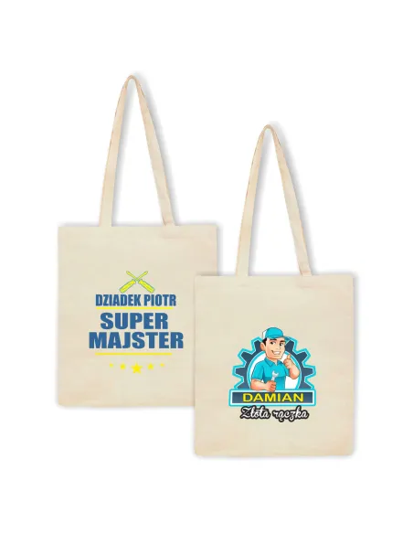 Eko Torba z imieniem DZIADEK SUPER MAJSTER
