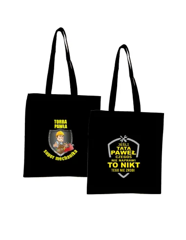 Eko Torba z imieniem PREZENT dla SUPER MECHANIKA