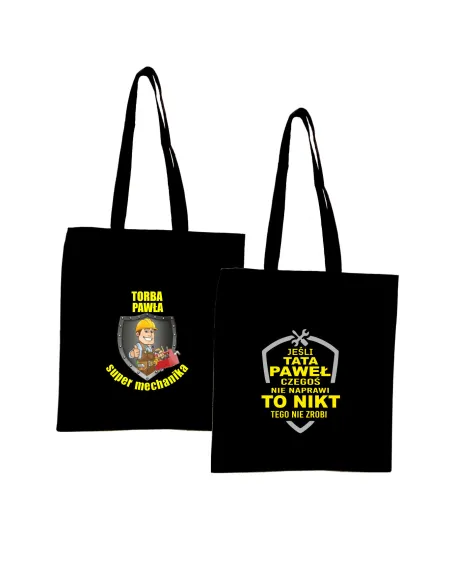 Eko Torba z imieniem PREZENT dla SUPER MECHANIKA