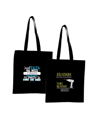 Eko Torba z nadrukiem PREZENT dla DZIADKA