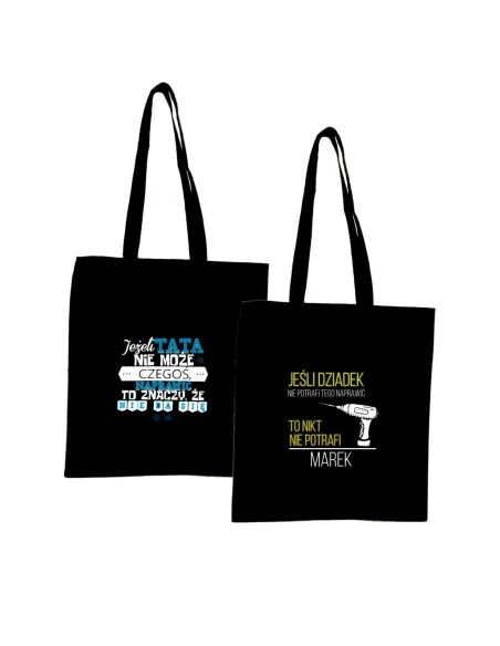 Eko Torba z nadrukiem PREZENT dla DZIADKA