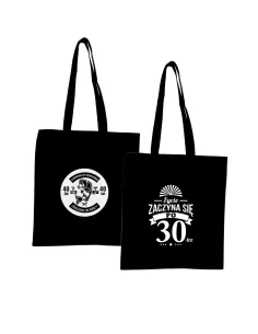 Eko Torba z nadrukiem ŻYCIE ZACZYNA SIĘ PO 30-TCE prezent na urodziny
