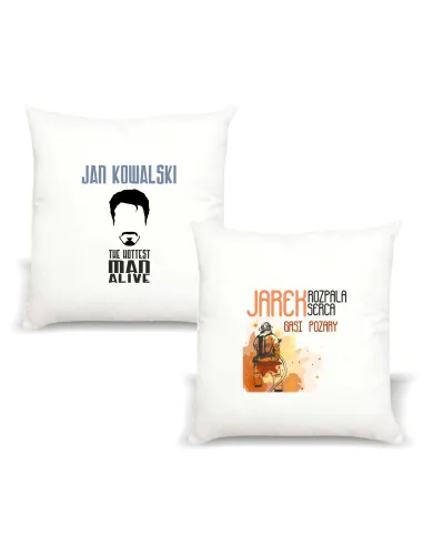 Poduszka z imieniem ROZPALA SERCA GASI POŻARY