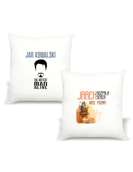 Poduszka z imieniem ROZPALA SERCA GASI POŻARY