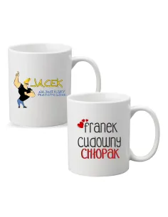 Kubek z imieniem PREZENT NAJWIĘKSZY PRZYSTOJNIAK