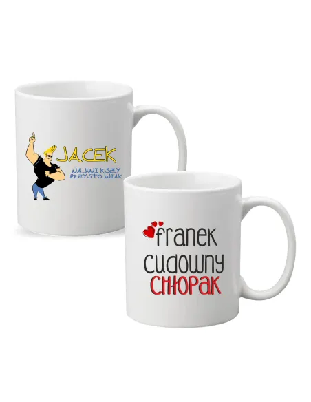 Kubek z imieniem PREZENT NAJWIĘKSZY PRZYSTOJNIAK