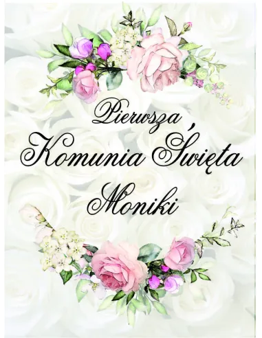 Tło fotograficzne ścianka do zdjęć Pierwsza Komunia Święta