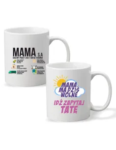 Kubek z nadrukiem PREZENT DZIEŃ MAMY MAMA S.A