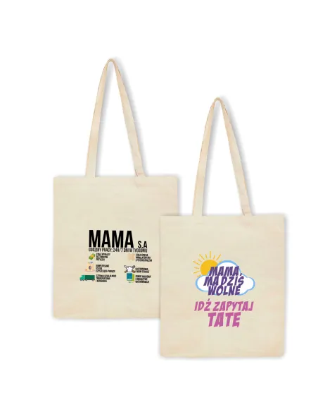 Eko Torba z nadrukiem PREZENT DZIEŃ MAMY MAMA S.A