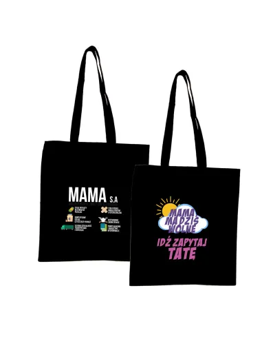 Eko Torba z nadrukiem PREZENT MAMA MA DZIŚ WOLNE
