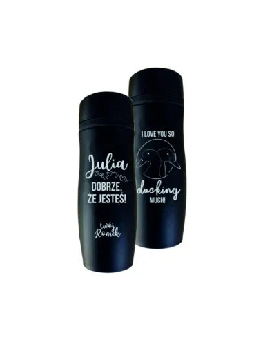 Kubek termiczny grawer WALENTYNKI dla zakochanych
