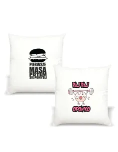 Poduszka z nadrukiem napis PIERWSZE MASA