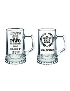 Kufel do Piwa Z WŁASNYM GRAWEREM PREZENT Kufle HIT