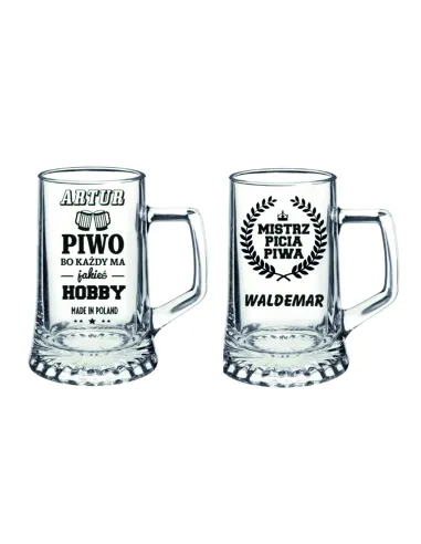 Kufel do Piwa Z WŁASNYM GRAWEREM PREZENT Kufle HIT