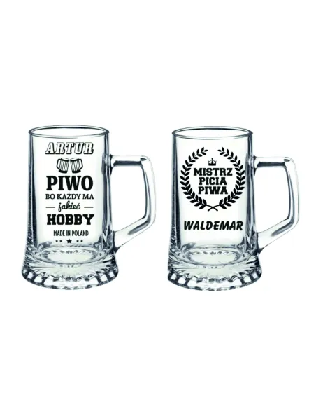 Kufel do Piwa Z WŁASNYM GRAWEREM PREZENT Kufle HIT