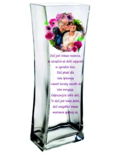 Wazon z nadrukiem prezent na rocznicę ślubu 30 40