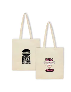 Eko Torba z nadrukiem napis PREZENT PIERWSZE MASA