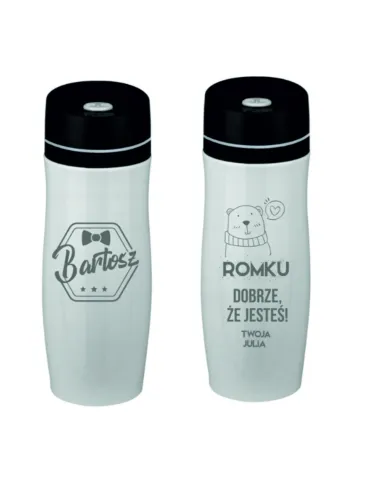 Kubek termiczny termos podróżny Z GRAWEREM do AUTA