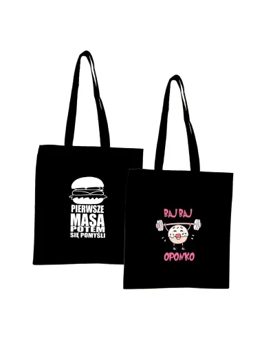 Eko Torba z nadrukiem PREZENT BAJ BAJ OPONKO