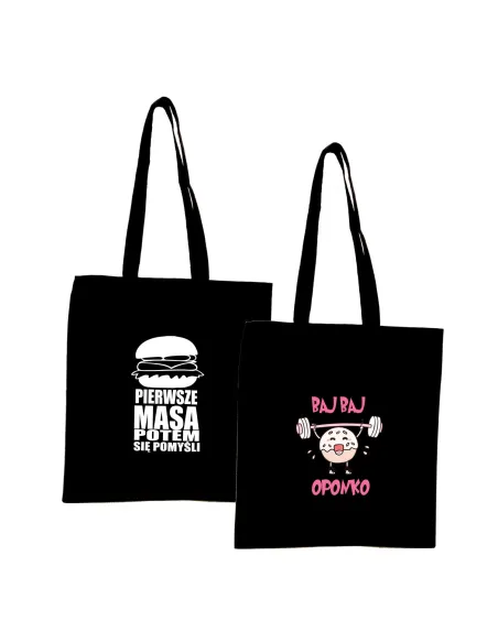 Eko Torba z nadrukiem PREZENT BAJ BAJ OPONKO