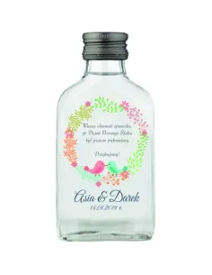 BUTELECZKI WESELNE Z NADRUKIEM UV 100ML - 100 szt.