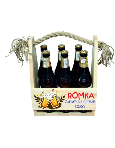 NOSIDŁO skrzynka NA PIWO prezent na urodziny druk