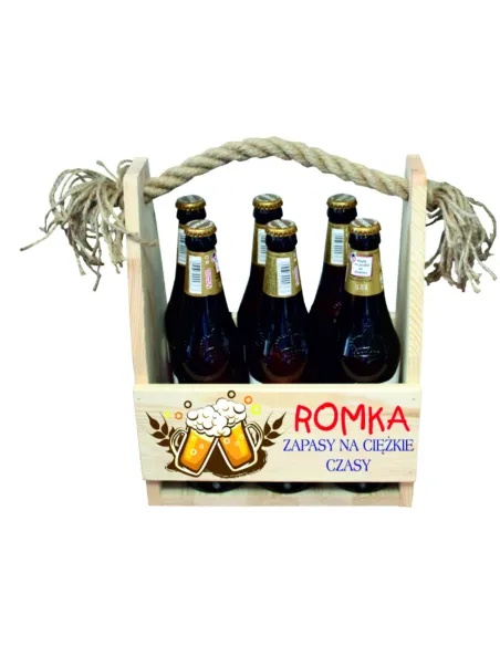 NOSIDŁO skrzynka NA PIWO prezent na urodziny druk
