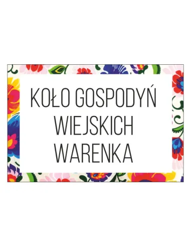 Magnesy na lodówkę - KOŁO GOSPODYŃ WIEJSKICH WARENKA - drukarnia, hurtownia, producent magnesów na lodówkę - druktur.com
