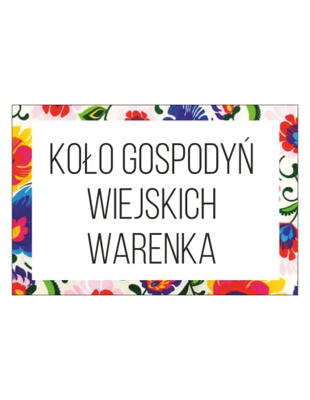 Magnesy na lodówkę - KOŁO GOSPODYŃ WIEJSKICH WARENKA - drukarnia, hurtownia, producent magnesów na lodówkę - druktur.com