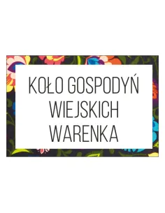 Magnesy na lodówkę - KOŁO GOSPODYŃ WIEJSKICH WARENKA - drukarnia, hurtownia, producent magnesów na lodówkę - druktur.com