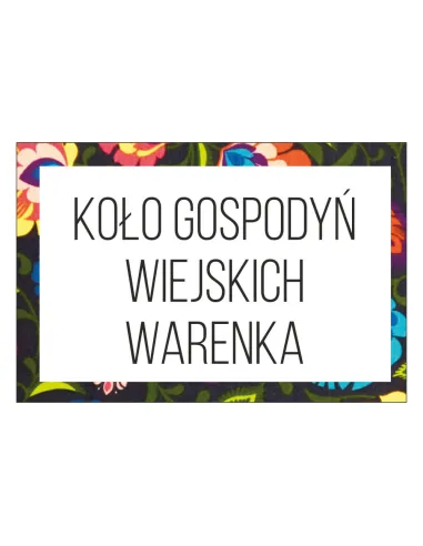 Magnesy na lodówkę - KOŁO GOSPODYŃ WIEJSKICH WARENKA - drukarnia, hurtownia, producent magnesów na lodówkę - druktur.com