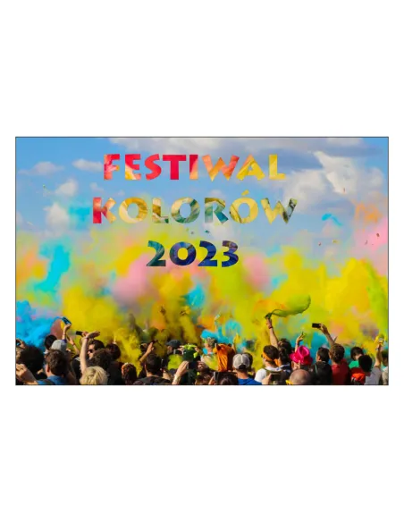 Magnesy na lodówkę - FESTIWAL KOLORÓW 2023 - drukarnia, hurtownia, producent magnesów na lodówkę - druktur.com