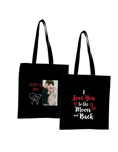 Eko Torba z imieniem napis WALENTYNKI KOCHAM CIĘ