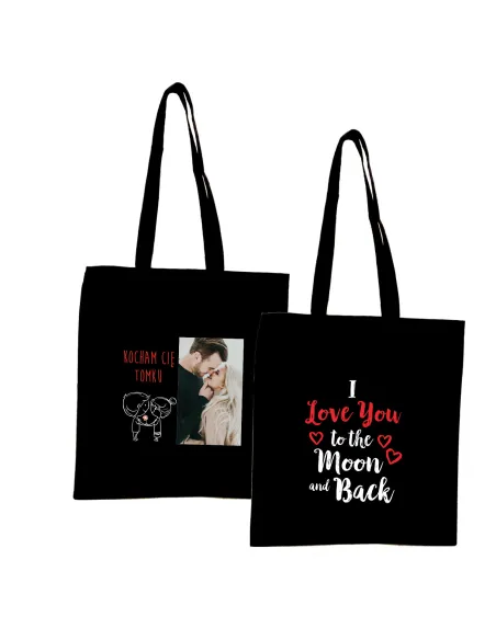 Eko Torba z imieniem napis WALENTYNKI KOCHAM CIĘ