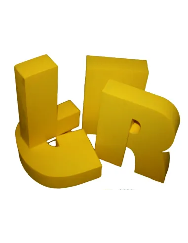 Pojedyncza litera ze styroduru - wysokość 30 cm grubość 3 cm - niemalowana