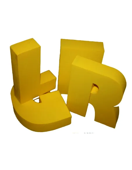 Pojedyncza litera ze styroduru - wysokość 30 cm grubość 3 cm - niemalowana