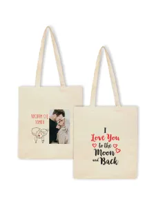 Eko Torba z nadrukiem napis WALENTYNKI I LOVE YOU