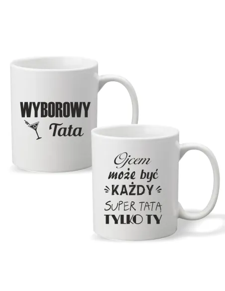 Kubek z nadrukiem napis WYBOROWY TATA