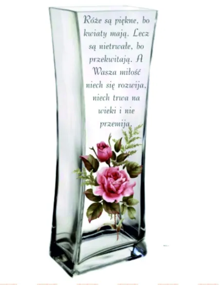 Wazon z nadrukiem prezent z okazji urodzin imienin