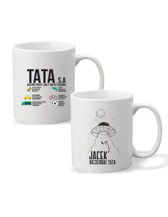 Kubek z nadrukiem napis DZIEŃ TATY TATA S.A