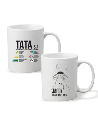 Kubek z nadrukiem napis DZIEŃ TATY TATA S.A